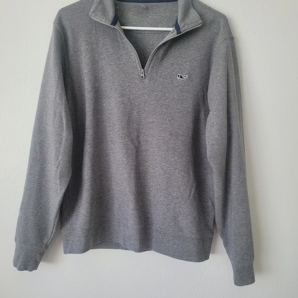 Vineyard Vines  Grey Zip-Up Sweater Size S Unisex